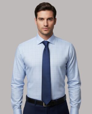 Dress Shirts_Blue Checker
