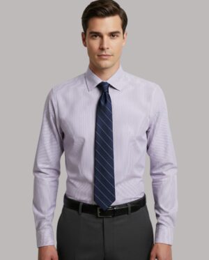 Dress Shirts_Purple Stripes